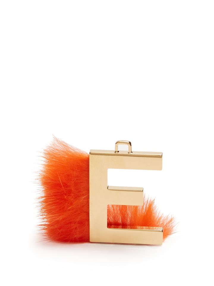 Fendi Abclick Letter 'e' Key Charm