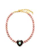 Lizzie Fortunato - Gemini Berry Amethyst & Gold-plated Necklace - Womens - Pink Multi