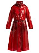 Marine Serre Logo-print Pvc Trench Coat