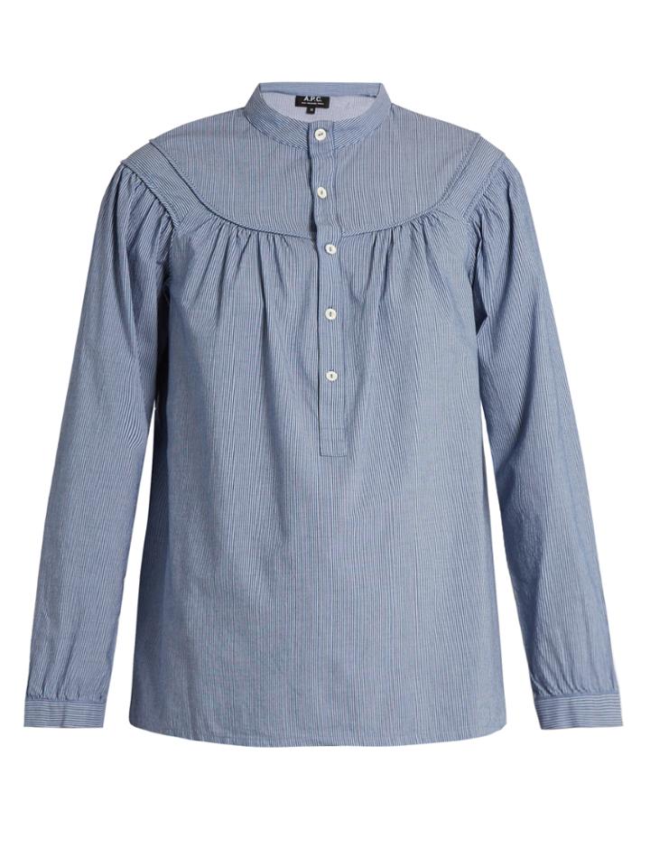 A.p.c. Ingalls Striped Cotton Shirt