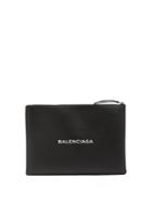 Balenciaga Shopping Clip M Leather Pouch