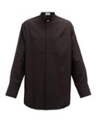 Matchesfashion.com Jil Sander - Thursday P.m. Bib-front Silk-poplin Shirt - Mens - Black