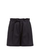 Matchesfashion.com Jil Sander - Giles Virgin Wool Shorts - Womens - Navy