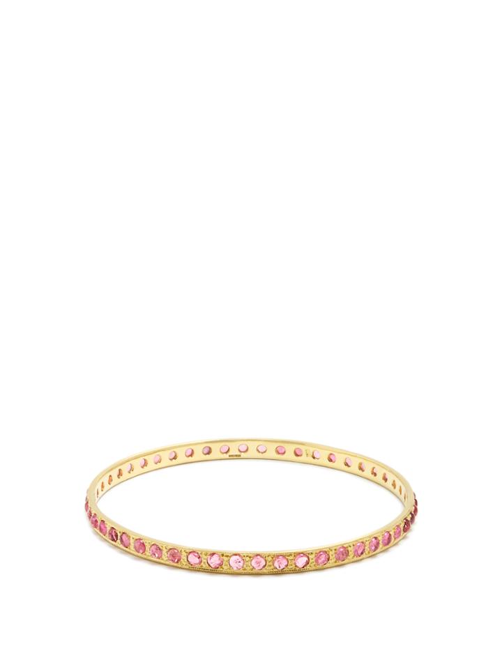 Irene Neuwirth Tourmaline & Yellow-gold Bangle