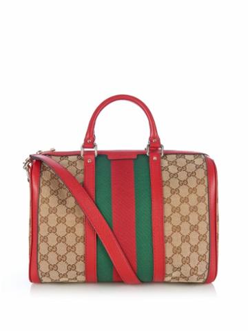 Gucci Boston Vintage Web Original Gg Medium Canvas Tote