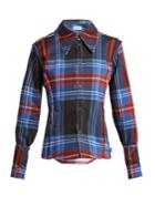 Charles Jeffrey Loverboy Teddy Tartan Cotton Shirt