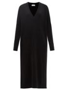 Raey - Recycled Cashmere-blend Deep V-neck Dress - Womens - Black