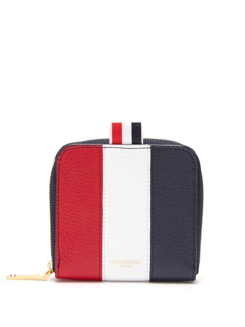 Matchesfashion.com Thom Browne - Zip Around Cardholder - Mens - Navy Multi