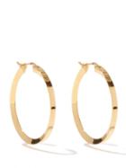 Ladies Jewellery Saint Laurent - Logo-engraved Hoop Earrings - Womens - Gold