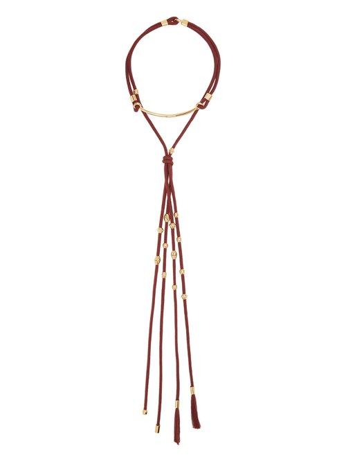 Matchesfashion.com Chlo - Otis Layered Cord Necklace - Womens - Red