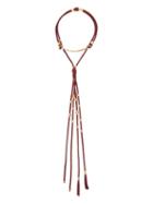 Matchesfashion.com Chlo - Otis Layered Cord Necklace - Womens - Red