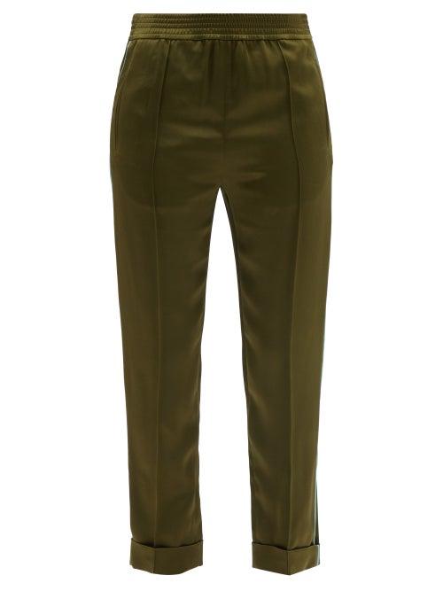 Haider Ackermann - Kuiper Satin Pyjama Trousers - Womens - Khaki
