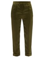 Haider Ackermann - Kuiper Satin Pyjama Trousers - Womens - Khaki
