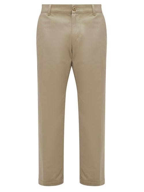 Matchesfashion.com Noon Goons - Club Cotton Straight Fit Trousers - Mens - Khaki