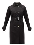 Matchesfashion.com Herno - Double-breasted Cotton-gabardine Trench Coat - Womens - Black