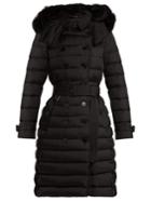 Burberry Limehouse Shearling-hood Quilted Coat
