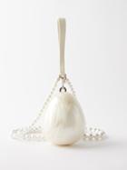 Simone Rocha - Micro Egg Pearl-effect Clutch Bag - Womens - Cream