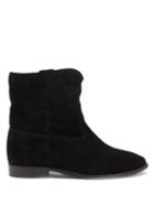 Ladies Shoes Isabel Marant - Crisi Suede Ankle Boots - Womens - Black