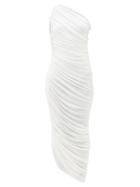 Norma Kamali - Diana Asymmetric Jersey Maxi Dress - Womens - White