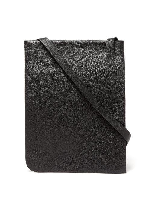 Matchesfashion.com Lemaire - Grained-leather Tote Bag - Womens - Black
