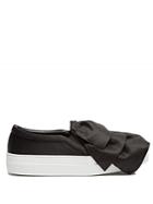 Joshua Sanders Frill Satin Slip-on Trainers