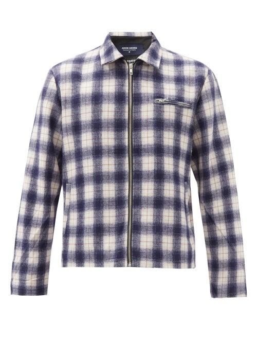 Matchesfashion.com Noon Goons - Anderson Check Flannel Jacket - Mens - Navy