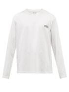 Wooyoungmi - Logo-print Long-sleeve Cotton-jersey T-shirt - Mens - White
