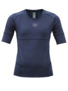 Matchesfashion.com Adidas By Stella Mccartney - Truepurpose Recycled-fibre Blend T-shirt - Womens - Navy