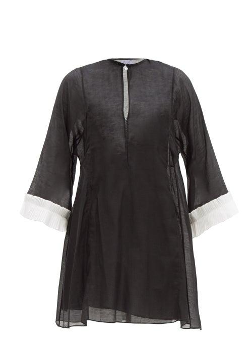 Matchesfashion.com Thierry Colson - Rachel Cotton-blend Kaftan - Womens - Black