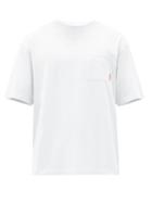 Matchesfashion.com Acne Studios - Extorr Logo-tab Cotton-jersey T-shirt - Mens - White