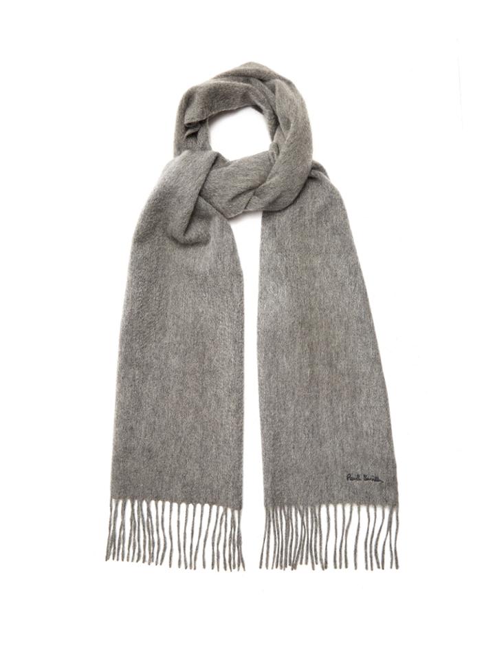 Paul Smith Fringed Cashmere Scarf