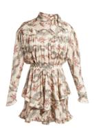Matchesfashion.com Isabel Marant - Josephine Floral Print Dress - Womens - Ivory Multi