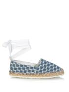Pierre Hardy Cube-print Denim Espadrilles