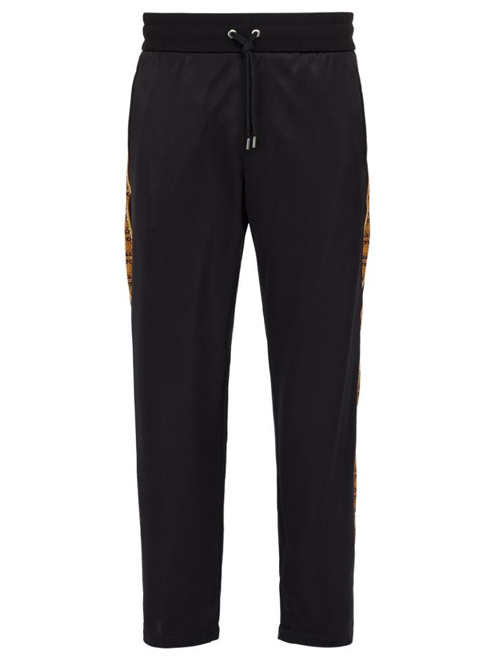 Versace Printed Satin Track Pants