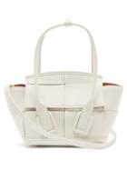 Matchesfashion.com Bottega Veneta - Arco Maxi-intrecciato Mini Bag - Womens - White