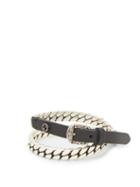 Matchesfashion.com Gucci - Garden Leather And Metal Bracelet - Mens - Silver