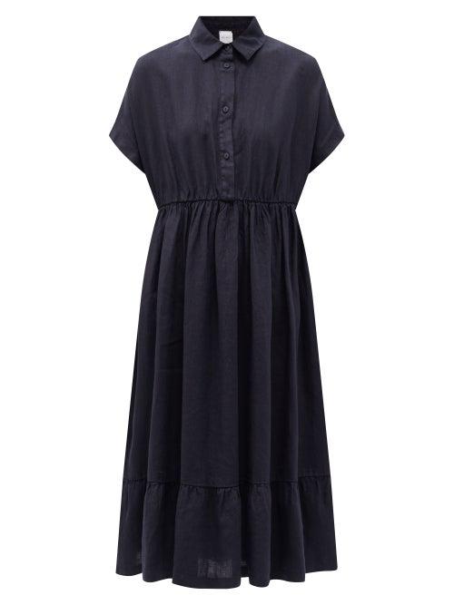 Matchesfashion.com Max Mara Leisure - Dolmen Dress - Womens - Dark Navy