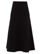 Matchesfashion.com Holiday Boileau - Larissa A Line Knitted Skirt - Womens - Black