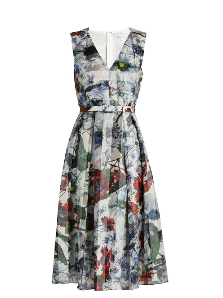 Erdem Kuni Yuki Garden-print Organza Dress