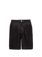 Matchesfashion.com Sasquatchfabrix - Safari Silk Shorts - Mens - Black