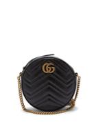 Matchesfashion.com Gucci - Gg Marmont Circular Leather Cross-body Bag - Womens - Black