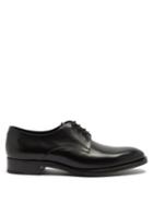 Saint Laurent - Adrien Leather Derby Shoes - Womens - Black