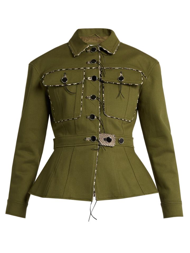 Altuzarra Feday Cord-trim Cotton-drill Jacket
