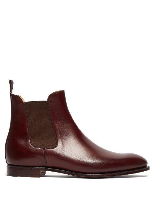 Matchesfashion.com Hillier Bartley - Bonnie Leather Chelsea Boots - Womens - Burgundy