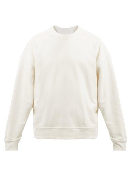 Jil Sander - Drop-shoulder Cotton-jersey Sweatshirt - Mens - White