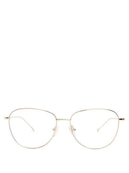 Matchesfashion.com Prism - New York Metal Glasses - Womens - Gold