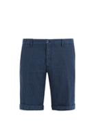 Matchesfashion.com Etro - Linen Shorts - Mens - Navy