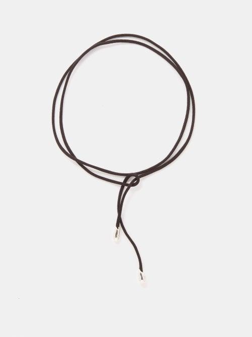 Sophie Buhai - Sterling-silver And Cotton-satin Choker Necklace - Womens - Black