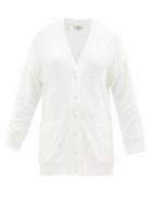 Ladies Rtw Fendi - Ff Vertigo-jacquard Detachable-sleeve Cardigan - Womens - White