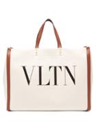 Matchesfashion.com Valentino - Vltn Canvas Tote Bag - Womens - Tan